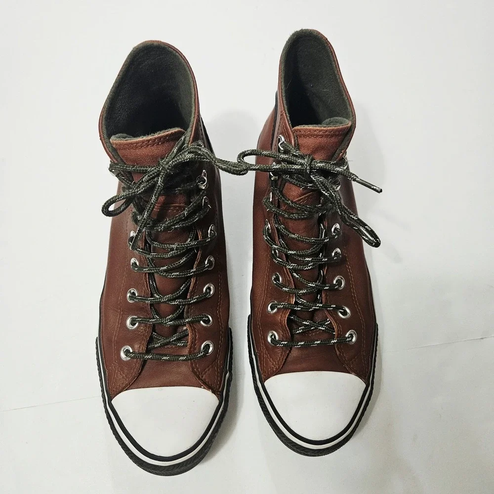 Converse Chuck Taylor All Star Counter Climate Waterproof Leather Brown Size 10